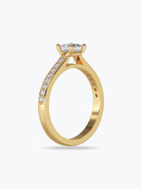 Eternal Flame Gold Ring with Diamonds